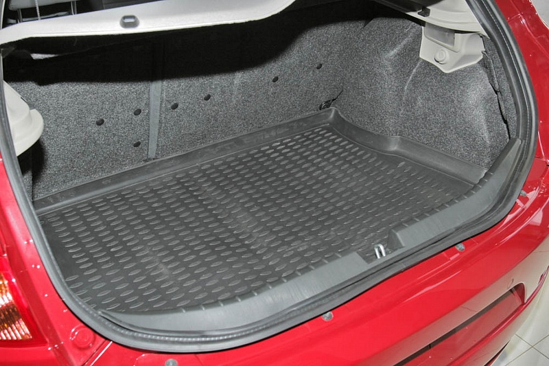 Коврики в багажник Alfa Romeo 147 3D 2000-... (серый, черный)