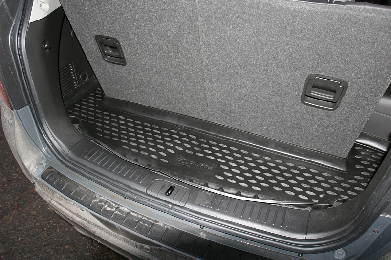 Коврики в багажник Chevrolet  Captiva 2011-... (черный) короткий