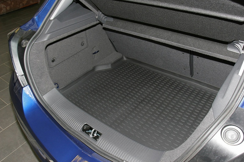 Коврик в багажник OPEL Astra 3D 2004-... (серый, черный)