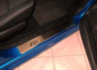 Накладки на пороги Peugeot 207 3D  